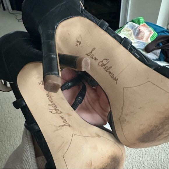 Sam Edelman black strappy going out heels - Picture 7 of 11